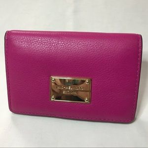Micheal Kors Pink Leather Wallet